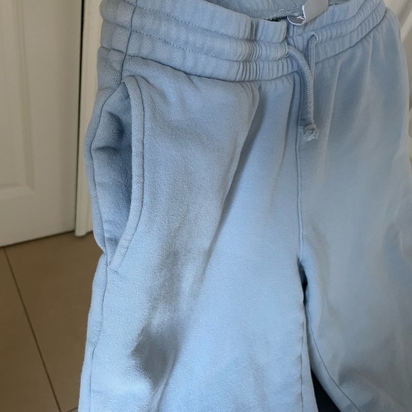 cozy fleece boyfriend basic wide sweatpants TNA baby blue - Picture 5 of 8